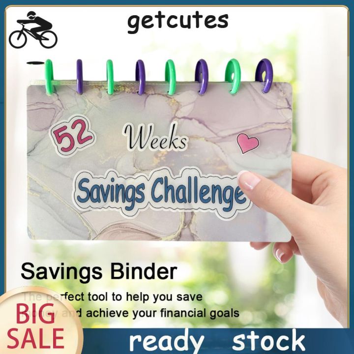 [Getcutes.ph] 52 Week Money Saving Challenge Binder Reusable Budget ...