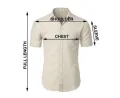 Men's Linen Short Sleeve Summer Shirt Casual CH Black Blue. 