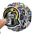 20/40/60 pcs of Outer Space Astronaut Stickers for Laptop Luggage Skateboard. 