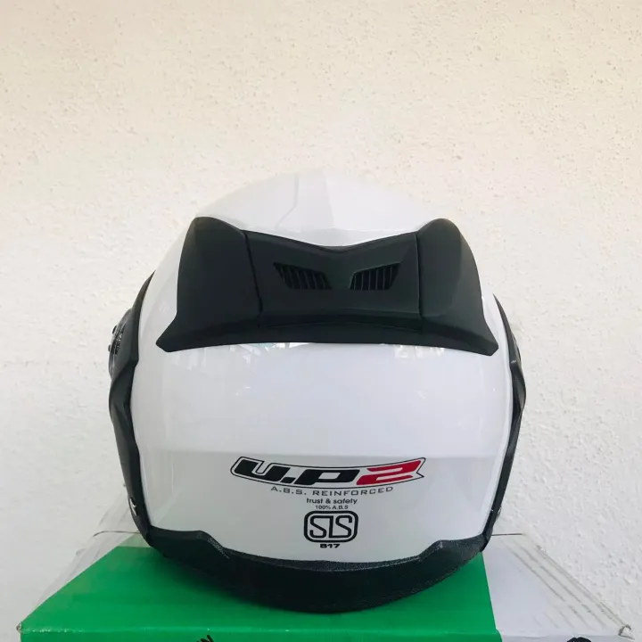 UP%202%20Alien%20White%20Motor%20Bike%20Helmet%20SLS%20Certified%20-%20Image%203
