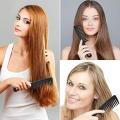 Black Wide Tooth Comb with Round Handle to Detangle Wide Teeth Comb for Curly Hair Long Hair Wet Hair. 