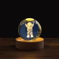 USB Night Light LED Crystal Ball Table Lamp 3D Moon Planet Galaxy Decor for Home Table Lamp Party Toys for Kids Adult Xmas Gifts. 