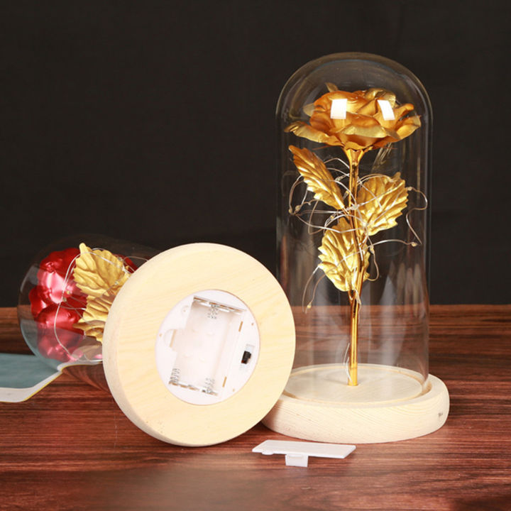 Glass%20Rose%20Flower%20Gift%20Exquisite%20Luminous%20Rose%20In%20Glass%20Dome%20-%20Image%204