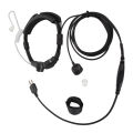 Throat Mic Earpiece Acoustic Tube Headset with Finger PTT for Alan Midland LXT600VP3 LXT500VP3 GXT1050VP4 GXT1030VP4 hot sale. 