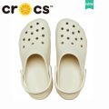 【ALLGOOD】croc WOMEN'S CLASSIC PLATFORM CLOG bone color Beach Shoes Soft As Clouds 4.1cm Heightened Thick-Soled Slippers#206750. 