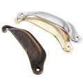 【Miga Plaza】1x2PCS Retro Cupboard Shell Shape Dresser Antique Brass Furniture Cabinet Pulls Door Handle Wardrobe Pulls Drawer Knob. 