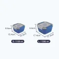 1100Ml 1500Ml Portable Lunch Box Container 2 Layer Grid Salad Bowl Bento Boxes Salad Bowls Lunch Box Lunch Container For Food. 