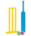 Cricket Set Heavy-Duty ABS Plastic Cricket Bat Set and Ball Beach Wicket Stand Kit for Children Toddler Parent-Child Sports Interaction Hand-Eye Coordination Cultivation Cricket Play Toys. 