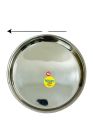 Dinner Plate Silver Steel (555) NO 10. 