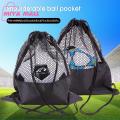 Basketball Bag Wear-resistant Mesh Drawstring Double Shoulder Bag. 