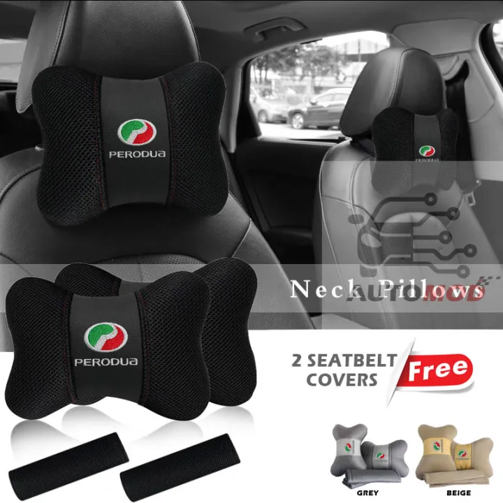 Perodua%20%20High%20Quality%20Headrest%20Pillows%20%202%20Pieces%20With%20Seat%20Belt%20Straps%202%20Pieces%20For%20Perodua%20Bezza%20-%20Image%203