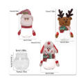 Santa-themed Christmas Gift Bag Festive Candy Jar Plastic Candy Jar For Christmas Christmas Candy Box For Santa Elk And Snowman Clear Gift Box. 