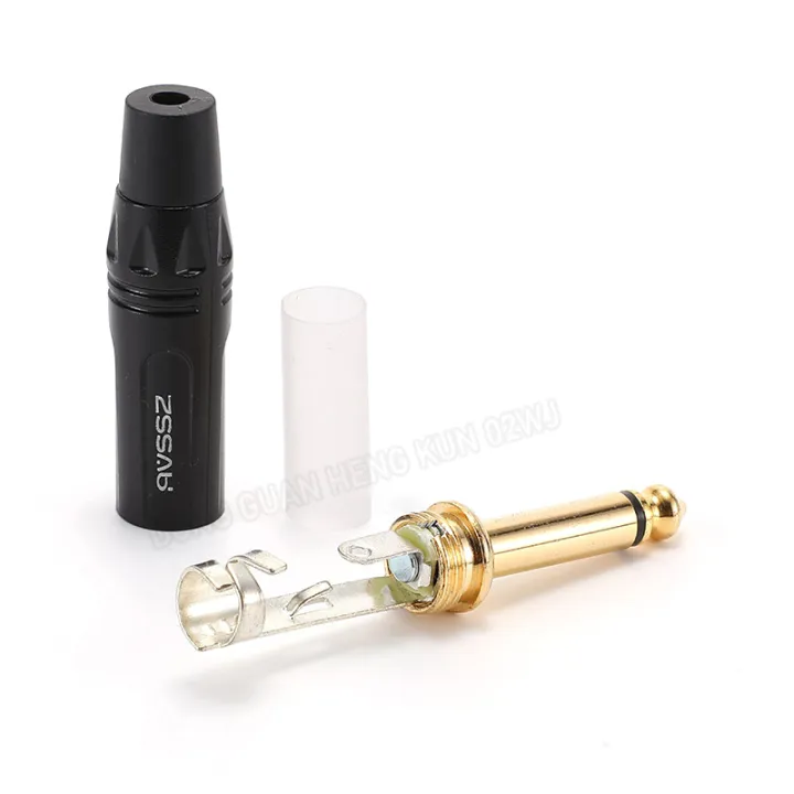 6.35mm%202/3-Core%20Audio%20Plug/jack%20Rca%20Adapter%20Trs%20Dual%20Channel%20Balanced%20Speaker%20Black/red%20Tail%20Sleeve%20Straight/curved%20Plugs%20-%20Image%206