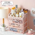 Cosmetic Storage Box Plastic Storage Rack Dressing Table Storage Rack Transparent Drawer Jewelry Box Desktop Finishing Box. 