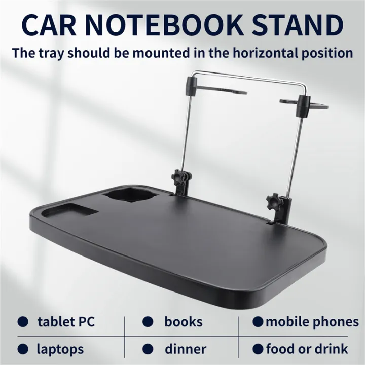 Car Computer Table Folding Car Computer Desk Work Table in Car Laptop Stand Food Tray ...