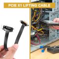 PCIE X1 Riser Cable Dual 90 Degree Right Angle PCIe 3.0 X1 to X1 Extension Cable 8Gbps PCI Express 1X Riser Card 20cm. 