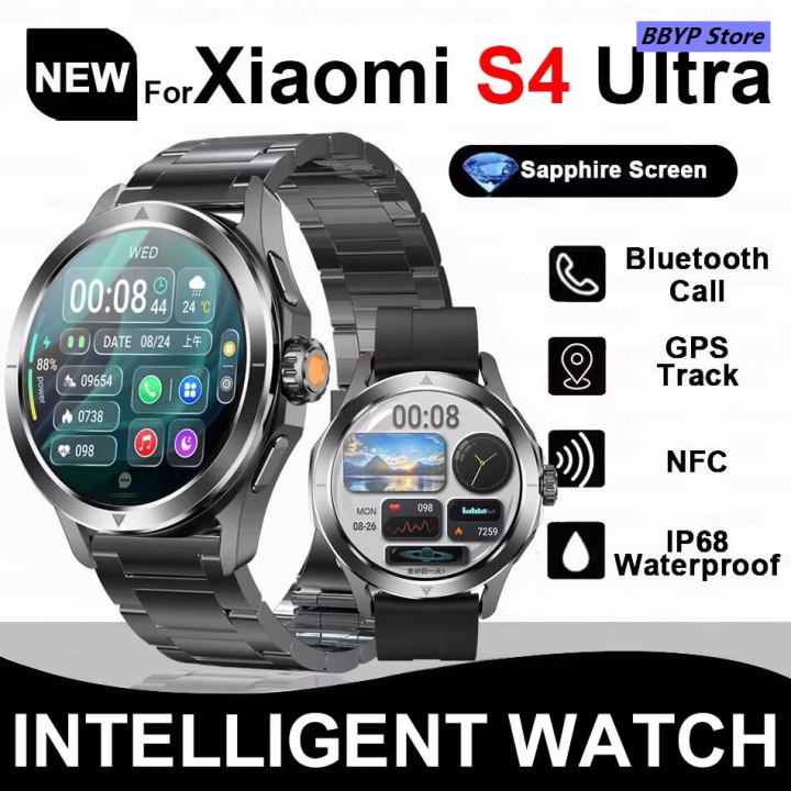 BBYP%20New%20For%20Xiaomi%20S4%20Ultra%20Smart%20Watch%20Men%20AMOLED%20Outdoor%20Sports%20NFC%20GPS%20Compass%20Heart%20rate%20Waterproof%20Bluetooth%20Call%20Smartwatches%20-%20Image%202