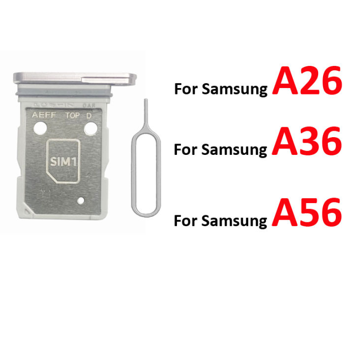For Samsung Galaxy A26 A36 A56 5G Phone New SIM Chip Card Tray Slot Adapter Holder Pocket For Samsung A266 A366 A566