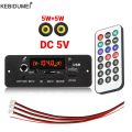 10W  Amplifier mic support  5V USB Bluetooth decoder board MP3 FM  car kit player module. 