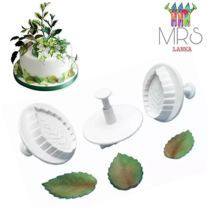 Veined Rose Leaf Plunger Cutter