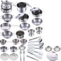 Children Mini Cookware Pot Pan Kids Pretend Cook Play Simulation Kitchen Utensils Toys Set Gift. 