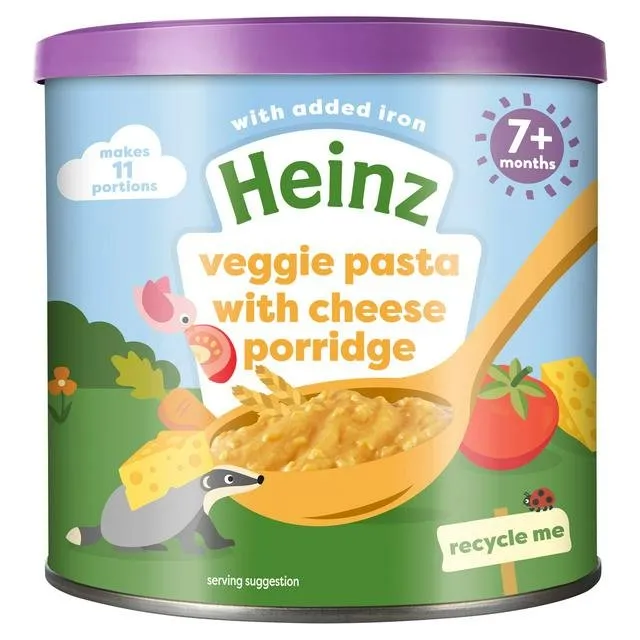 Heinz Veggie Pasta with Cheese Porridge 7+ Months 200g