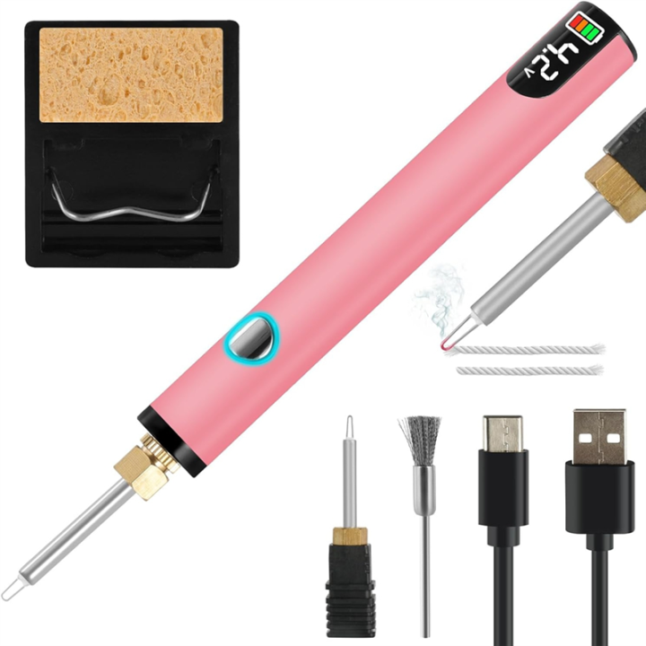 Rechargeable Thread Burner Kit for Jewelry Making,Digital Thread Zapper Tool,Leather Craft,Sewing,Weaving & Stringing C