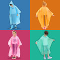 Yfashion 4 Pack Disposable Kid Rain Ponchos Emergency Kids Rain Poncho Boys Girls Raincoat Thicker Travel Ponchos. 