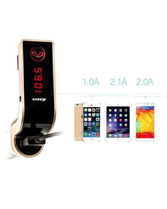 High Quality G7 Car Bluetooth FM Transmitter modulator support TF