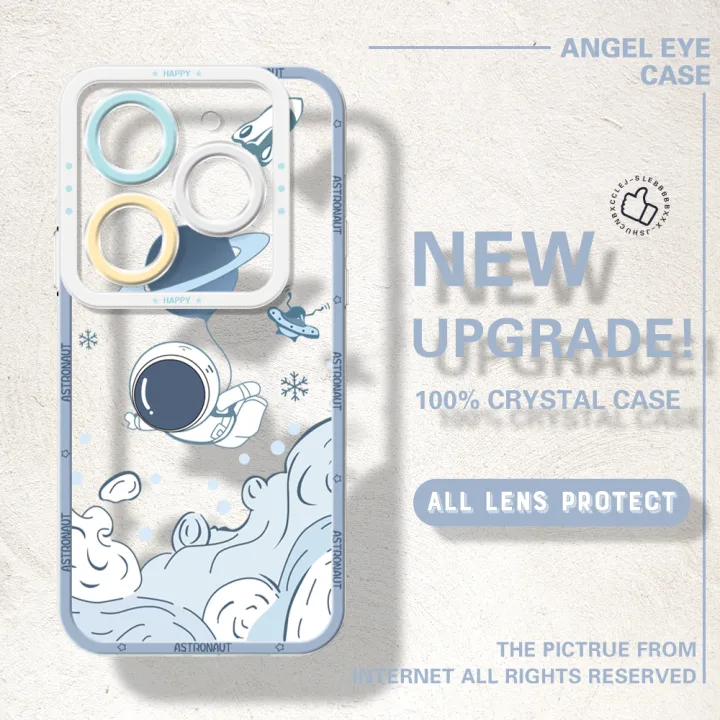 YYDS%20for%20Infinix%20Smart%208%20Tecno%20Pop%208%20Spark%2020C%2020%20Hot%2040i%20Spark%20Go%202024%20Back%20Cover%20Astronaut%20Buddy%20Transparent%20Silicone%20Soft%20Case%20full%20lens%20protection%20Ultra%20Thin%20Phone%20Cover%20-%20Image%202