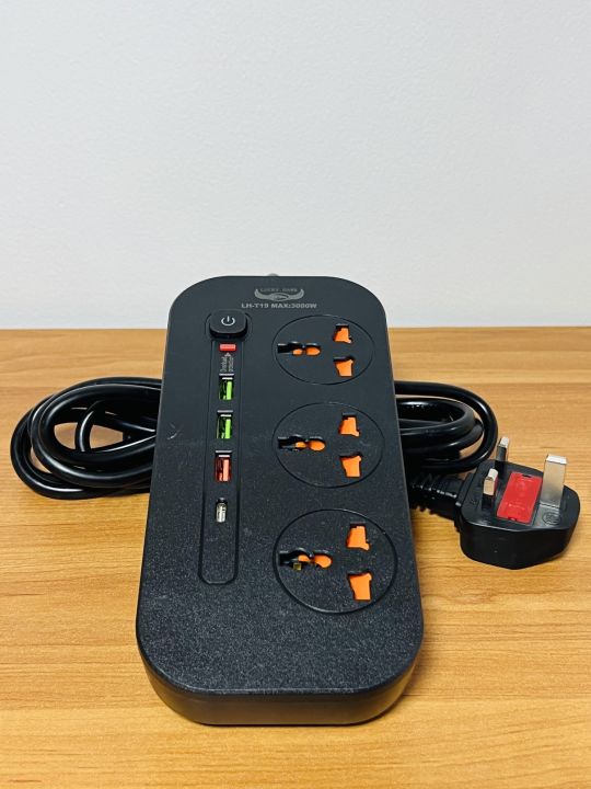 Power%20Extension%20Wire%20Cord%20With%203%20Ac%20Sockets%E2%80%8E%20&%203%20USB%20Ports%20&1%20Type%20C%20Port%20(T3LHT19)%20-%20Image%203
