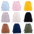 Drawstring bag Cotton Storage organizer Tote Portable Handbags Grocery Shopping Shoulder bags Canvas foldable Travel Storage Bag. 