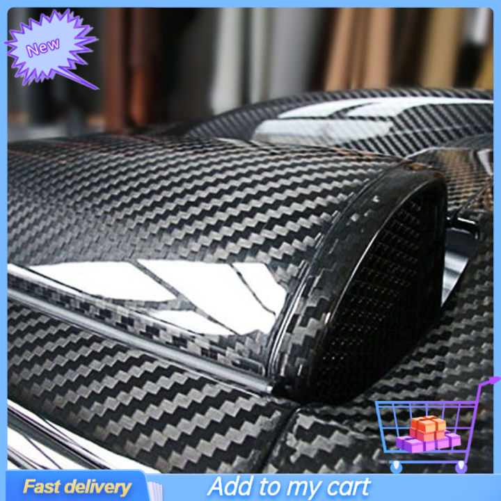 5D%20Ultra%20Shiny%20Glossy%20Black%20Carbon%20Fiber%20PVC%20Waterproof%20Car%20Wrap%20Sticker%20Decal%20-%20Image%202