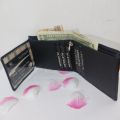 Apple Men's Leather Wallet or Money Cash Purse or coin Pouch and card holders for man. 