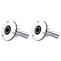 2X 316 Stainless Steel Thru Hull Exhaust Skin Fitting Tube Pipe Socket Part of Air Heater for Boat Marine Car Truck,24mm. 