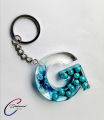 Key tag - Epoxy Resin English Letter Key Chain.26 with tassel English Letter A to Z. 