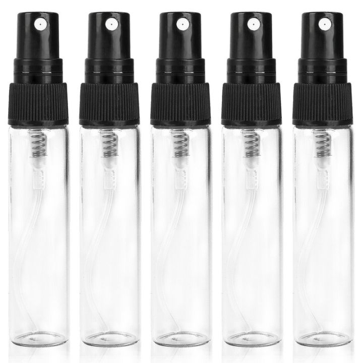 In Stock 5Pcs/Set Clear Glass Spray Bottle Perfume Bottle Empty Bottle