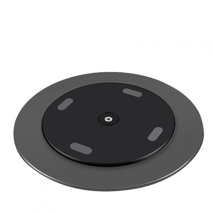 Rotating Computer Monitor Base 360 Degrees Deep Gray Matte Aluminum ...