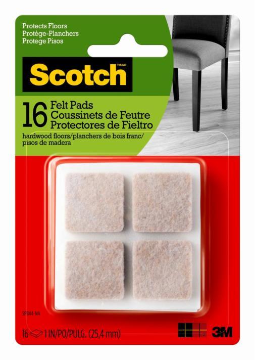 Scotch™ Felt Pads Square