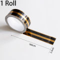 Wear-resistant Beautiful Seam Gold Line Self Adhesive Floor Tile Stickers / Waterproof Gap Sealing Tape Floor Beauty Home Decor. 