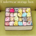 【WEJA】AA Foldable Underwear Drawer Organizers Dividers Closet Dresser Clothes Storage Organizer Box For Bras Scarves Ties Socks Boxes. 