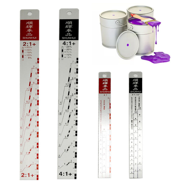 Paint Ruler Tool Mixing Tool Standard Car Paint Ruler Suitable For Cars Paint Ruler ...