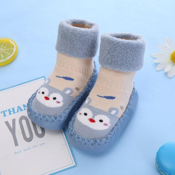 baby sock shoes with rubber soles baby socks anti slip slipper for baby girl toddlers boy socks terry warm floor socks winter
