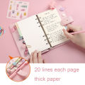 PU Leather A6 Notebook Binder Budget Planner Binder Cover with Pocket Personal Cash Budget Envelopes System 6 Hole Binder Zipper Folder Loose Sheets. 