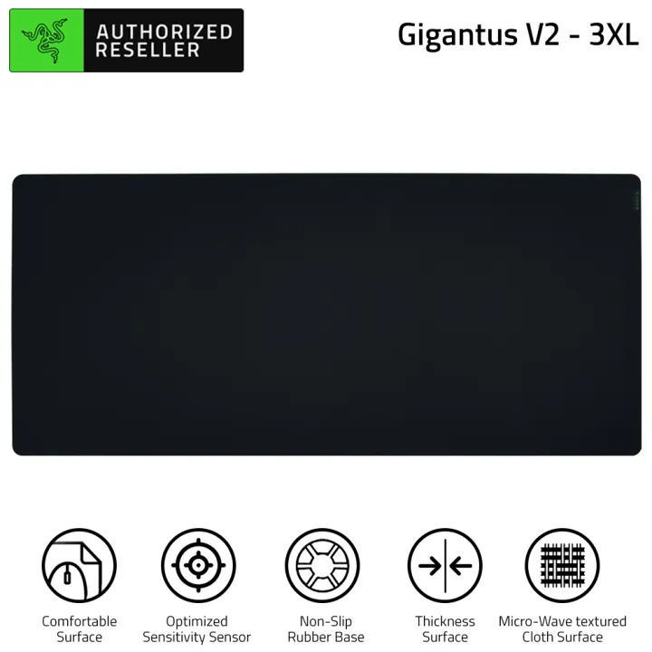 RAZER%20Gigantus%20V2%20Soft%20Gaming%20Mouse%20Mat%20For%20Speed%20&%20Control%20Thick%20High-Density%20Rubber%20Foam%20With%20Anti-Slip%20Base(M,L,XXL,3XL)%20-%20Image%202