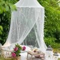 Summer Mesh Round Dome Mosquito Net Bedroom Bed Canopy Home and Garden Hammock Tent Ins Tulle Curtains Hanging Tent Home Decor. 