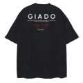 Oversized T shirt Jet Black Giado big  Graphics T Shirt Street culture Style Tee 240gsm High Quality T shirt S to 2xl G I A Clothing Brand New Drop Hot Sale Viral Tee Handwash Tee  Black Tee. 