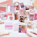 RHS Online 64PCS Basic Material Set Stickers Tape Memo Paper Card Journal Planner Diary Scrapbook. 