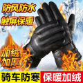 gym gloves Riding gloves men's winter warmth velvet thickened leather gloves men's and women's touch screen electric vehicles motorcycles windproof and waterproofSupports Braces. 
