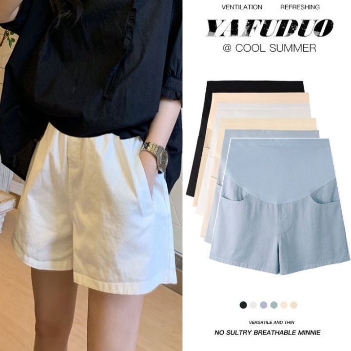 Shorts%20for%20Pregnant%20Women%20Women's%20Summer%20Wear%20Thin%20Pregnant%20Women's%20Pants%20Summer%20Leggings%20Wide%20Leg%20Pants%20Safety%20Pants%20Maternity%20Summer%20Dress%20-%20Image%203